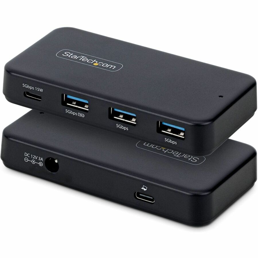 StarTech 4-Port USB-C and USB-A Hub, 5Gbps, Self-Powered, 2-in-1 USB-C and USB-A Host Cable, 1x USB-C and 3x USB-A (1x BC 1.2)