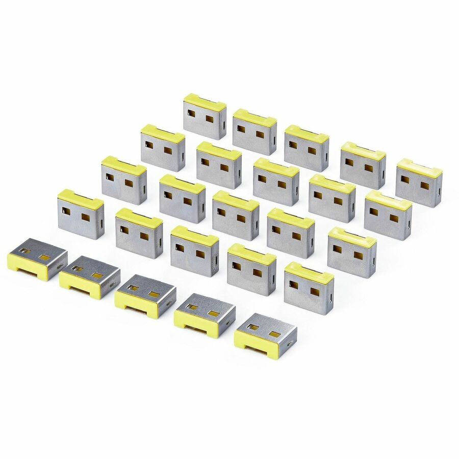 StarTech USB-A Port Blocker Replacement Plugs, 25-Pack Spare Locking Inserts for USB-A-PORT-BLOCKER, Reusable USB-A Dust Covers