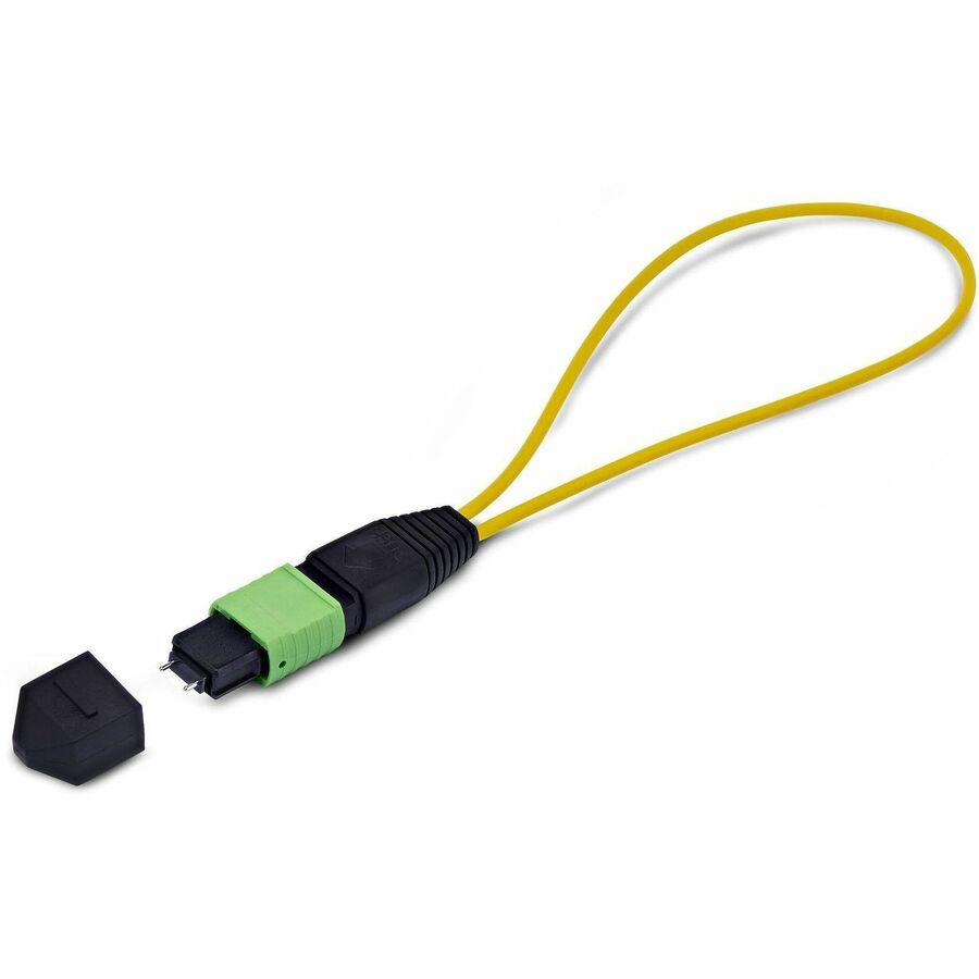 StarTech MPO Loopback Plug, Single Mode 9/125 MPO-12 Male Fiber Loopback Adapter, MPO/MTP Male Loopback Tester