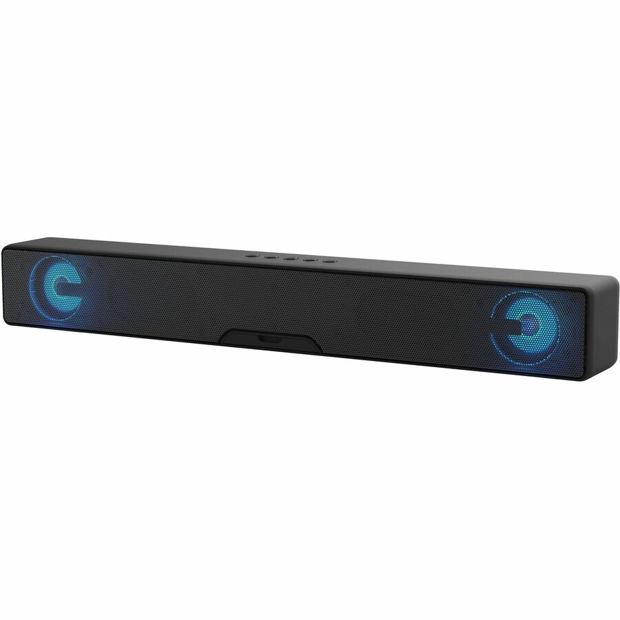 Supersonic SC-1423SB 2.0 Portable Bluetooth Sound Bar Speaker - 10 W RMS - Siri, Google Assistant Supported - Black