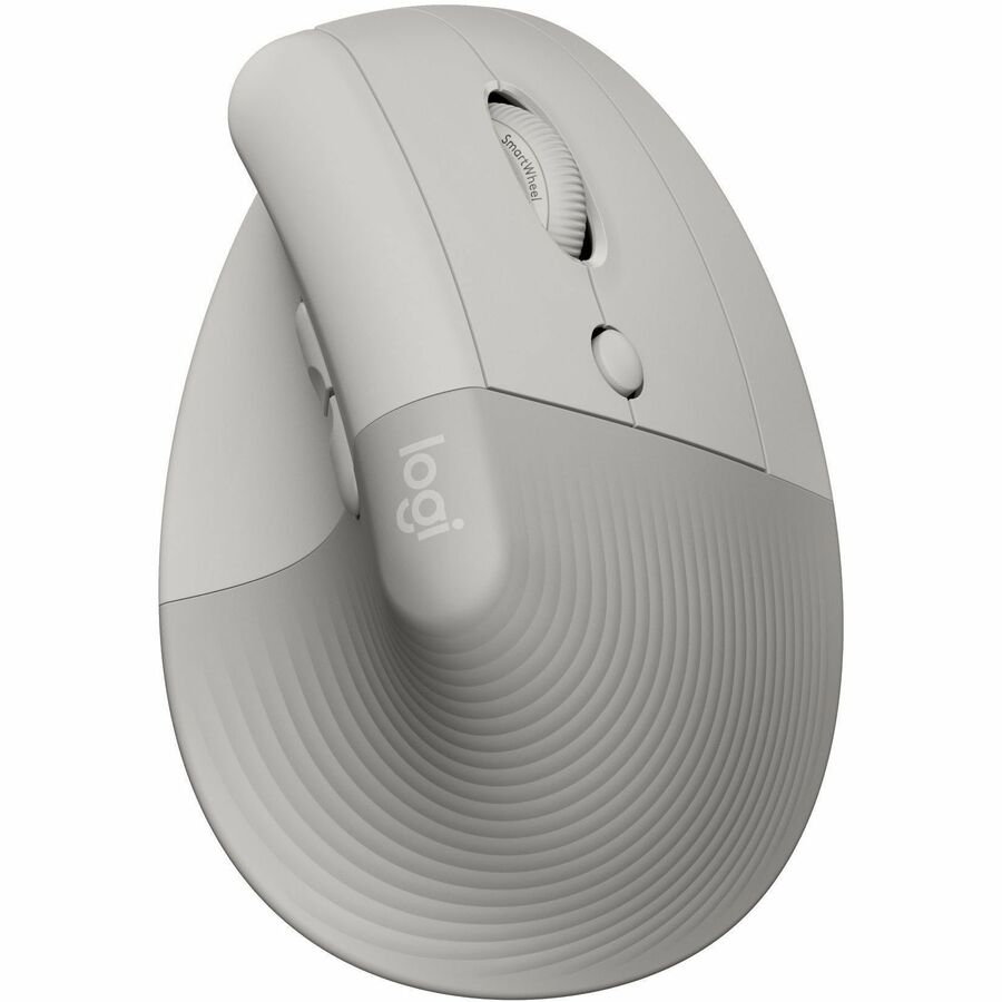 Logitech Lift Vertical Ergonomic Mouse, Wireless, Bluetooth or Logi Bolt USB receiver, Quiet clicks, 6 buttons, Sand