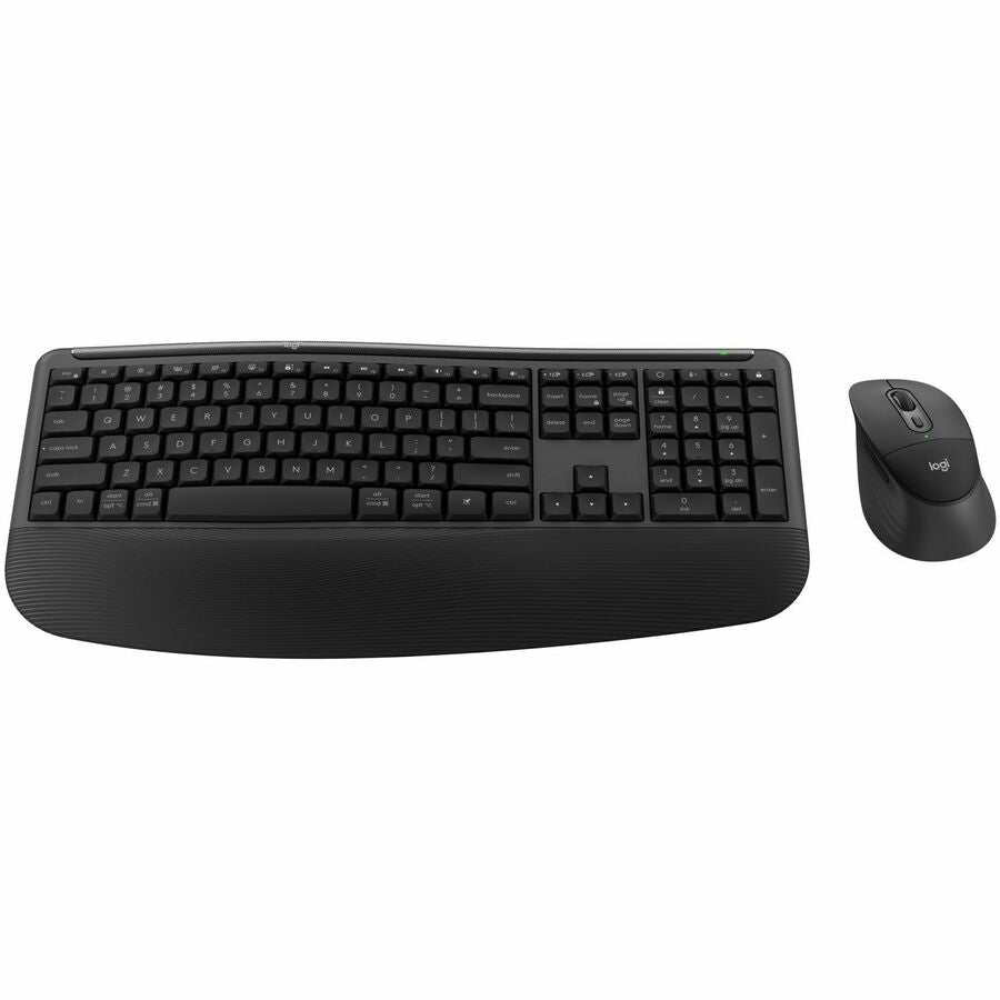 Logitech Signature Comfort Plus Combo MK880 Wireless Keyboard and Mouse Combo, Full-Size Comfort Keyboard with Palm Rest, Black