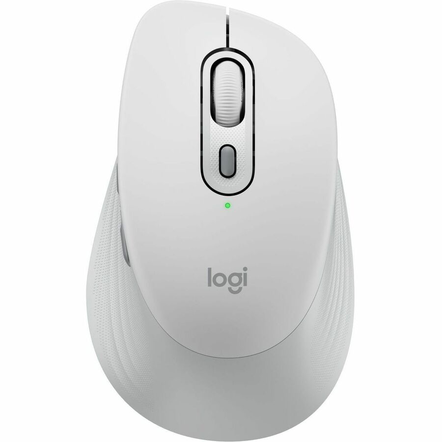 Logitech Signature Comfort M840 L Wireless Mouse, Bluetooth Mouse with Silent Clicks, SmartWheel, Customizable Buttons, Off-white