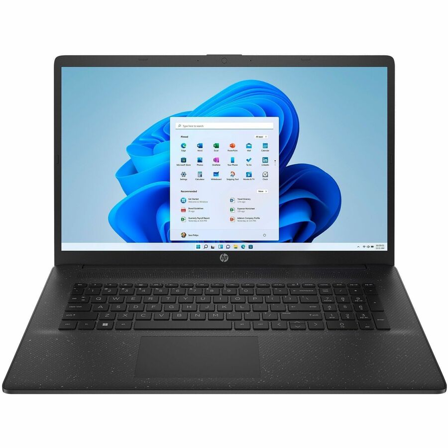 HP 17-cn3582nr 17.3" Notebook - HD+ - Intel Core i5 13th Gen i5-1334U - 8 GB - 256 GB SSD - Jet Black, Starry Black