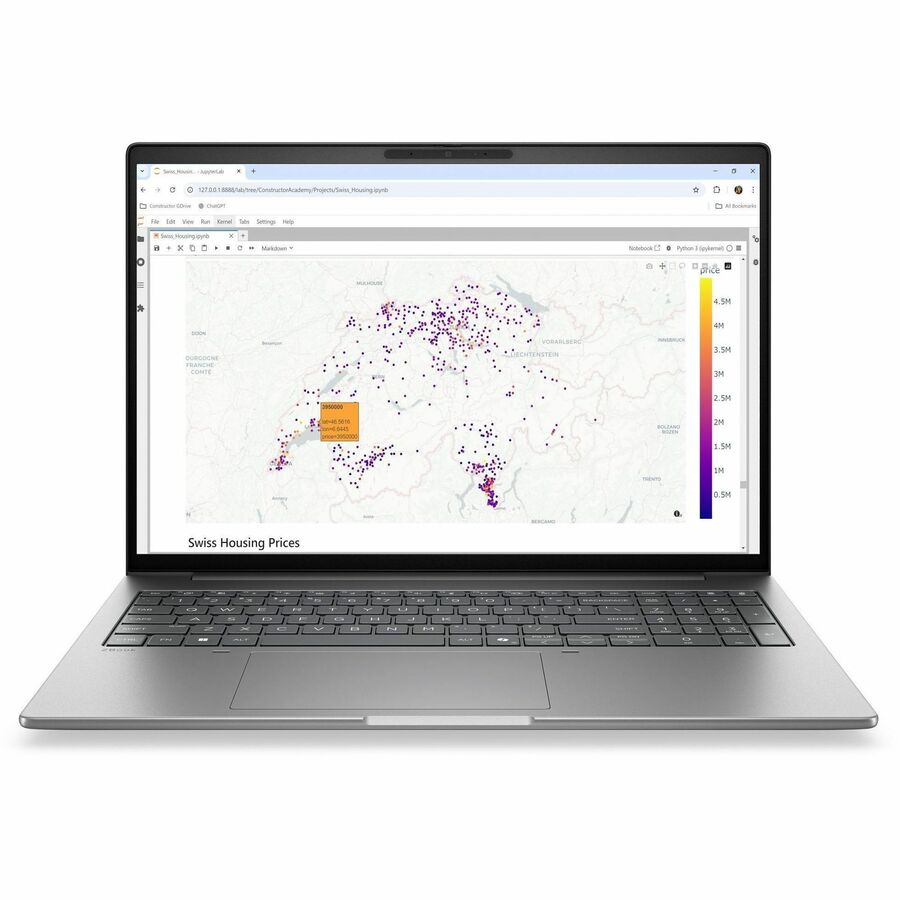 HP ZBook 8 G2i 16" Copilot+ PC Mobile Workstation - WUXGA - 60 Hz - Intel Core Ultra 7 Series 3 356H - 16 GB - 512 GB SSD - English Keyboard - Meteor Silver Aluminum
