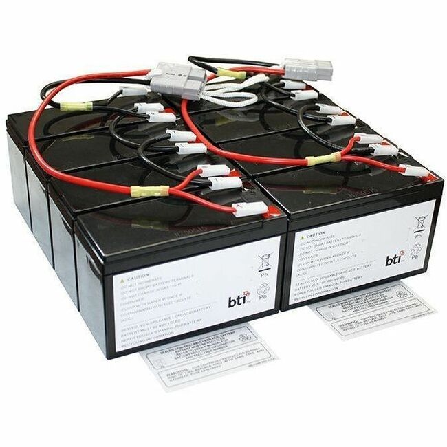 BTI RBC12-SLA12-TAA 12V 8-CELL LEAD ACID UPS BATTERY FOR APC DL2200RM3U, DL2200R