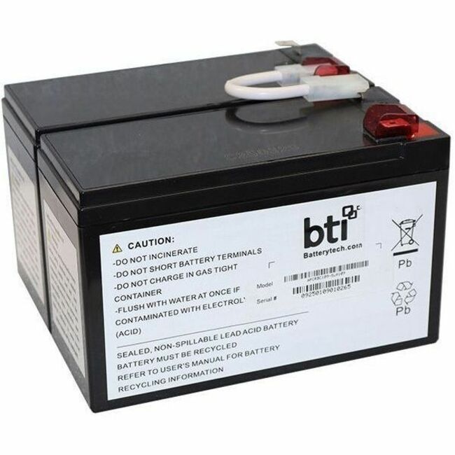 BTI APCRBC109-TAA 12V 2-CELL LEAD ACID UPS BATTERY FOR APC BR1200LCDI, BR1300LCD