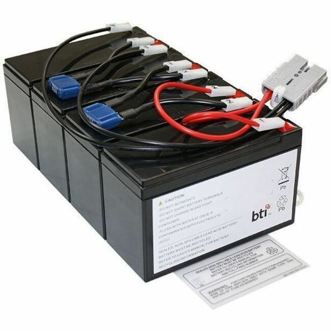 BTI RBC25-SLA25-TAA 12V 4-CELL LEAD ACID UPS BATTERY FOR APC SU1400RMXL3U, SU140