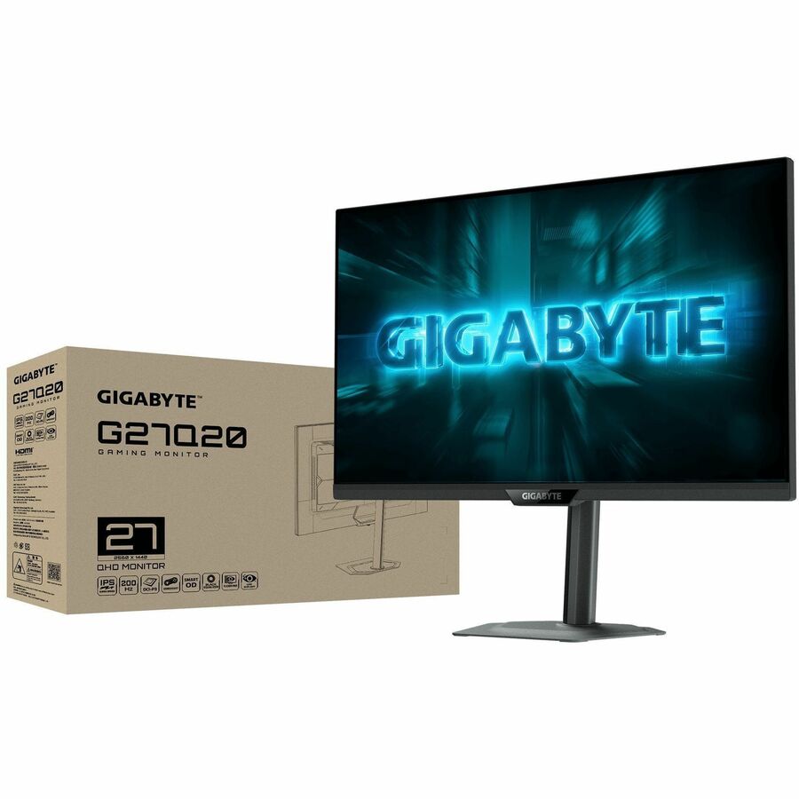 GIGABYTE G27Q20 27" Class WQHD Gaming LCD Monitor - 16:9 - Black