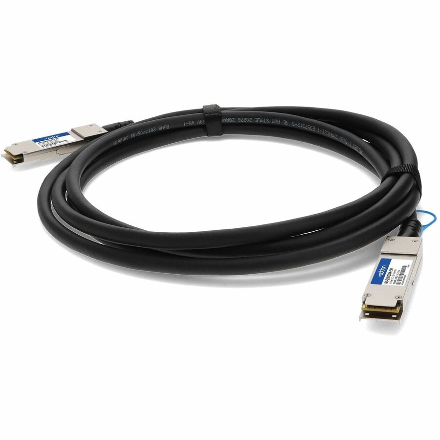 AddOn Cisco QSFP-100G-CU5M to Palo Alto Networks PAN-QSFP28-DAC-5M Compatible TAA Compliant 100GBase-CU QSFP28 to QSFP28 Direct Attach Cable (Passive Twinax, 5m)