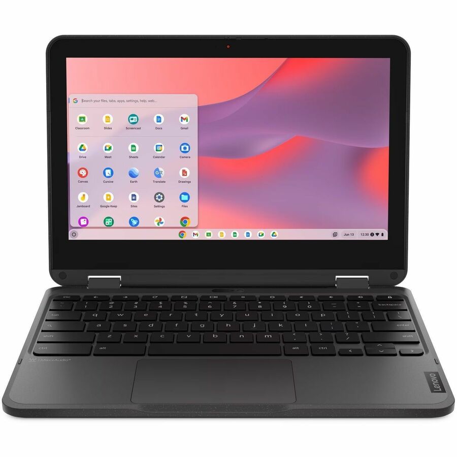 Lenovo 500e Chromebook Gen 4s 83N8000GUS 11.6" Touchscreen Chromebook - HD - 60 Hz - Intel N-Series N150 - 8 GB - 64 GB Flash Memory - English Keyboard - Gray
