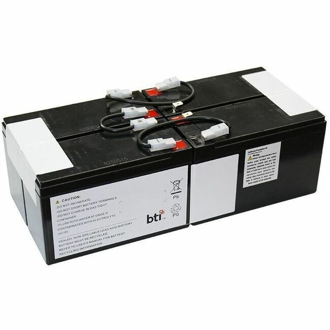 BTI RBC94-3U-TAA 12V 9A 4-CELL LEAD ACID UPS BATTERY FOR TRIPP LITE SMART5000TEL