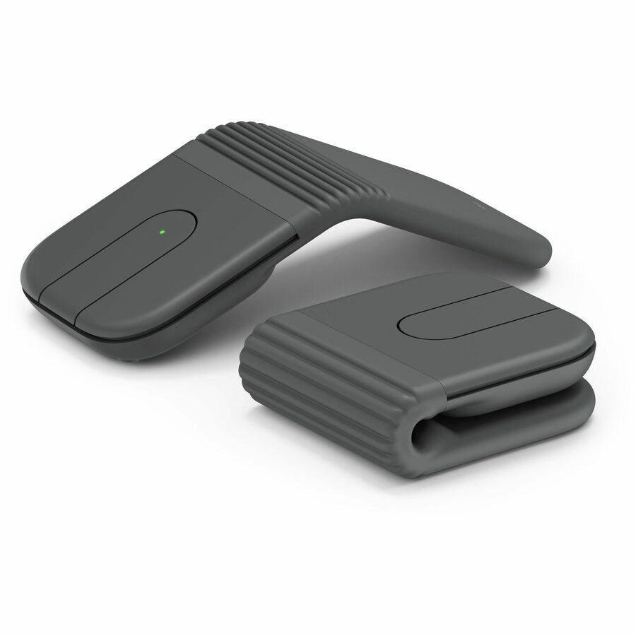 Logitech Mobi Fold, Ultra-Portable Travel Mouse, Small and Light, Touch Scroll, Quiet Clicks, 4K DPI, Bluetooth, Graphite