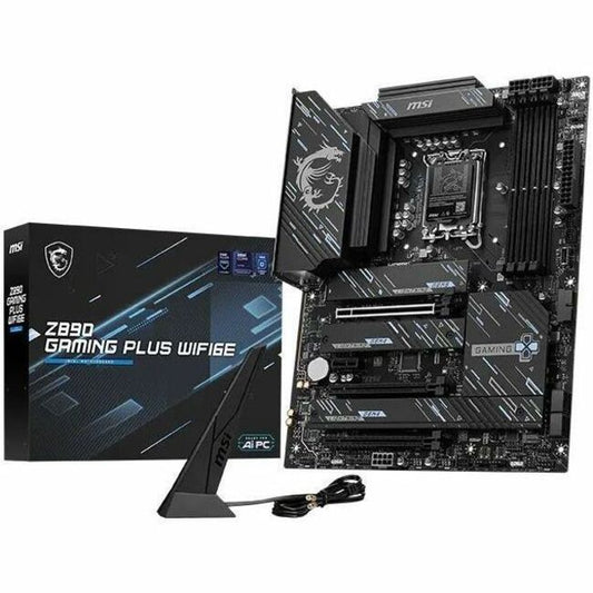 MSI Z890 GAMING PLUS WIFI6E Gaming Desktop Motherboard - Intel Z890 Chipset - Socket LGA-1851 - ATX