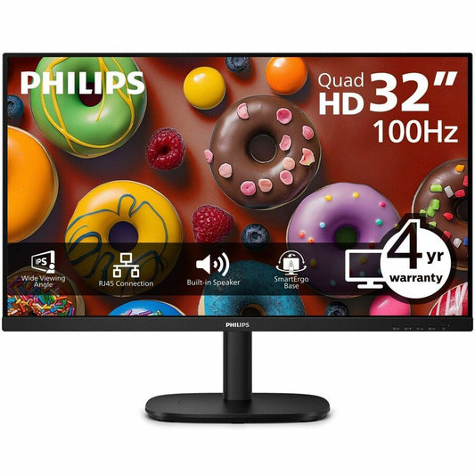 Philips 32B2U3601 32" Class WQHD LED Monitor - 16:9 - Black