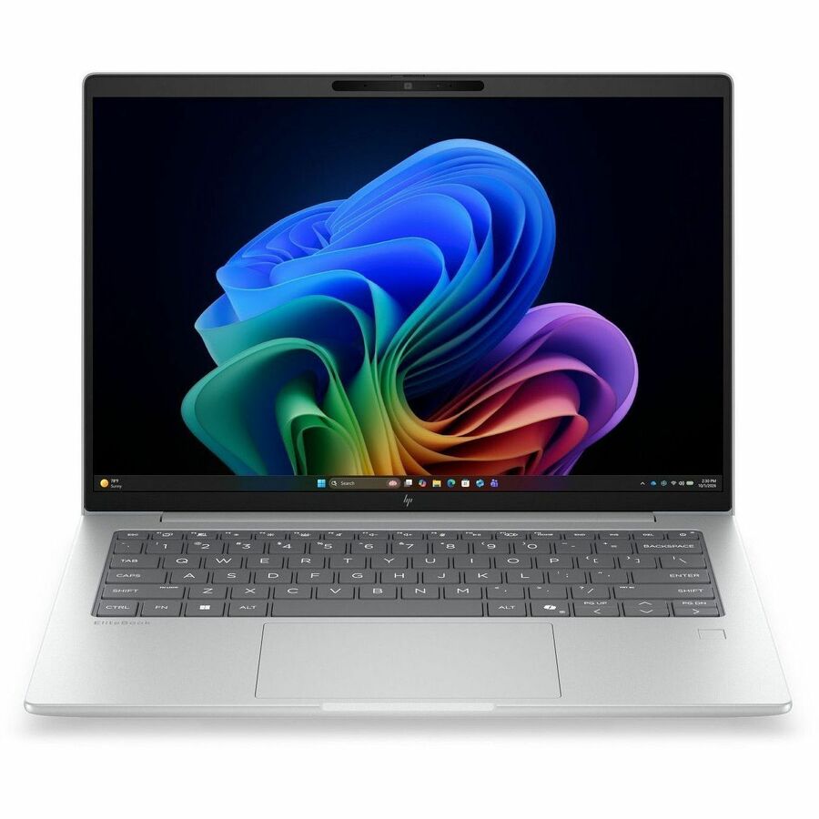 HP EliteBook 6 G2q 14" Copilot+ PC Notebook - WUXGA - Qualcomm Snapdragon X2 Elite X2E-84-100 - 32 GB - 512 GB SSD - English Keyboard - Glacier Silver