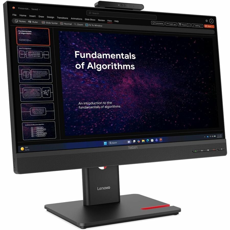 Lenovo ThinkCentre TIO24 GEN6 24" Class Webcam LED Touchscreen Monitor - 16:9 - 4 ms