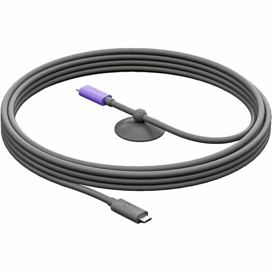 Logitech Active USB Cable (TAA-certified) | Single-cable BYOD connection with MeetUp 2 | Video Conferencing Accessory for Small Rooms