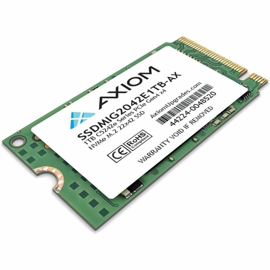 Axiom C5242e 1 TB Solid State Drive - M.2 2242 Internal - PCI Express NVMe (PCI Express NVMe 4.0 x4) - TAA Compliant