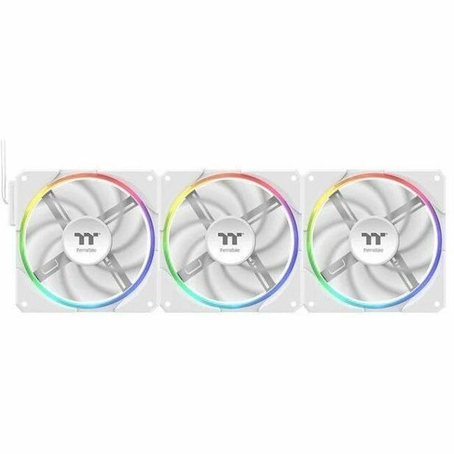 Thermaltake TS120 EX RGB PC Cooling Fan - White (3-Fan Pack)