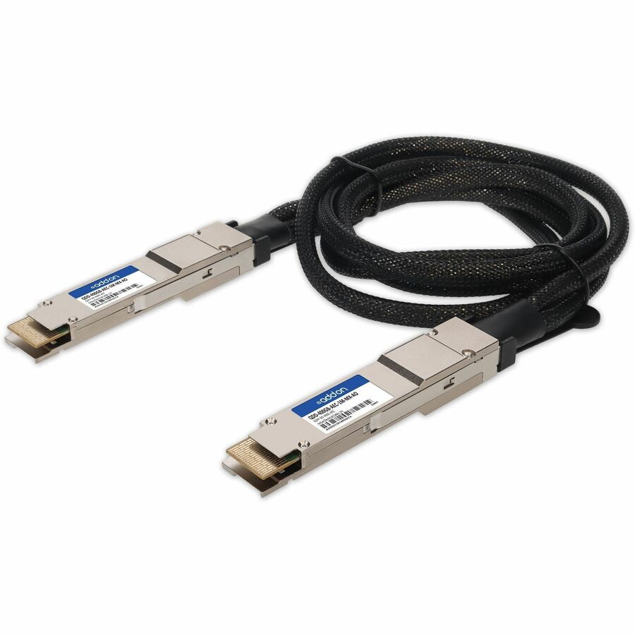 AddOn Mellanox Compatible TAA 400GBase-AEC QSFP-DD to QSFP-DD Active Electrical Cable (AEC, 1m, CMIS 5.2)