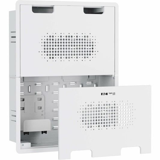 Tripp Lite series DMINWALLDUAL Wall Mount for Monitor, HDTV, Media Box, Media Player, Server, Router, Gaming Console, Flat Panel Display - White