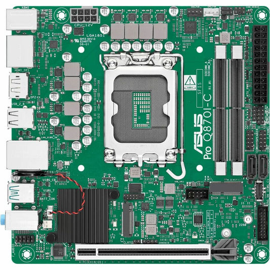 Asus Pro Q870I-C-CSM Desktop Motherboard - Intel Q870 Chipset - Socket LGA-1851 - Mini ITX