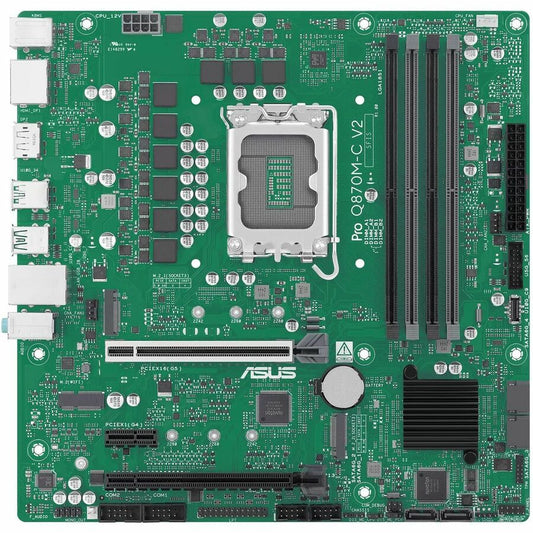 Asus Pro Q870M-C V2-CSM Desktop Motherboard - Intel Q870 Chipset - Socket LGA-1851 - Micro ATX