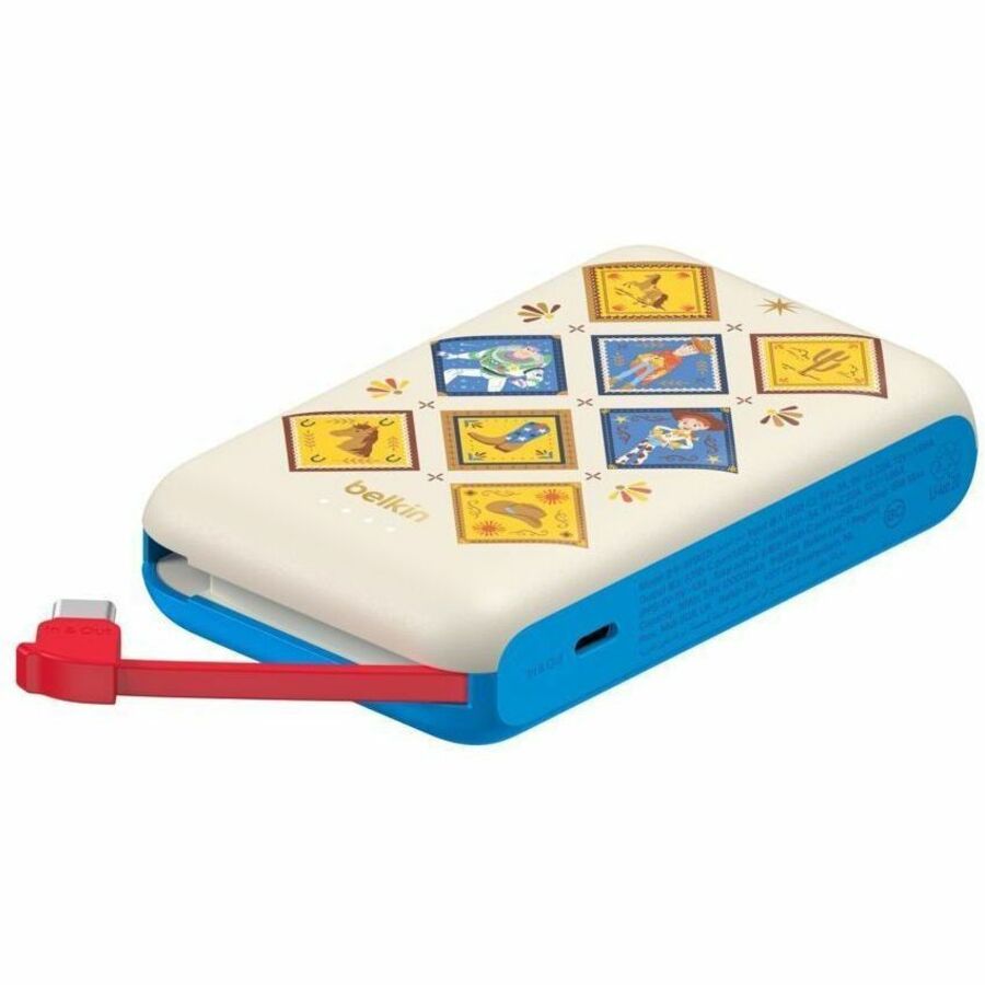Belkin BoostCharge Power Bank 10K with Integrated Cable, Toy Story 5