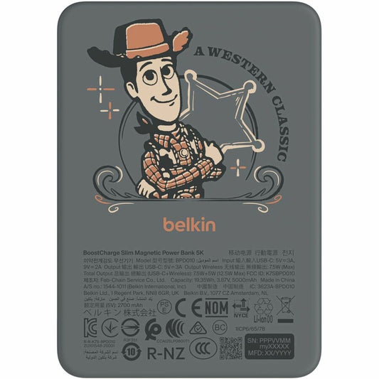 Belkin BoostCharge Slim Magnetic Power Bank 5K, Toy Story 5