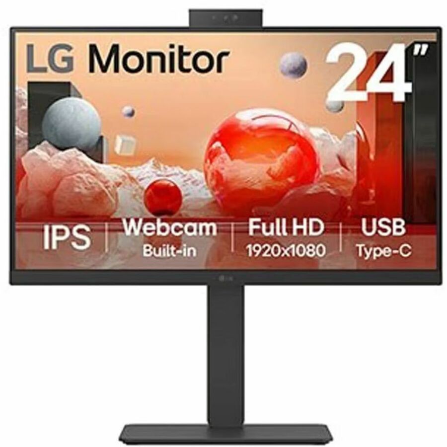 LG 24BA850-I 24" Class Webcam Full HD LCD Monitor - 16:9
