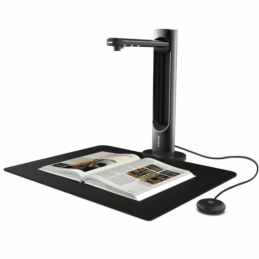 Innex DS200 26MP Portable USB Overhead Document Scanner with Microphone