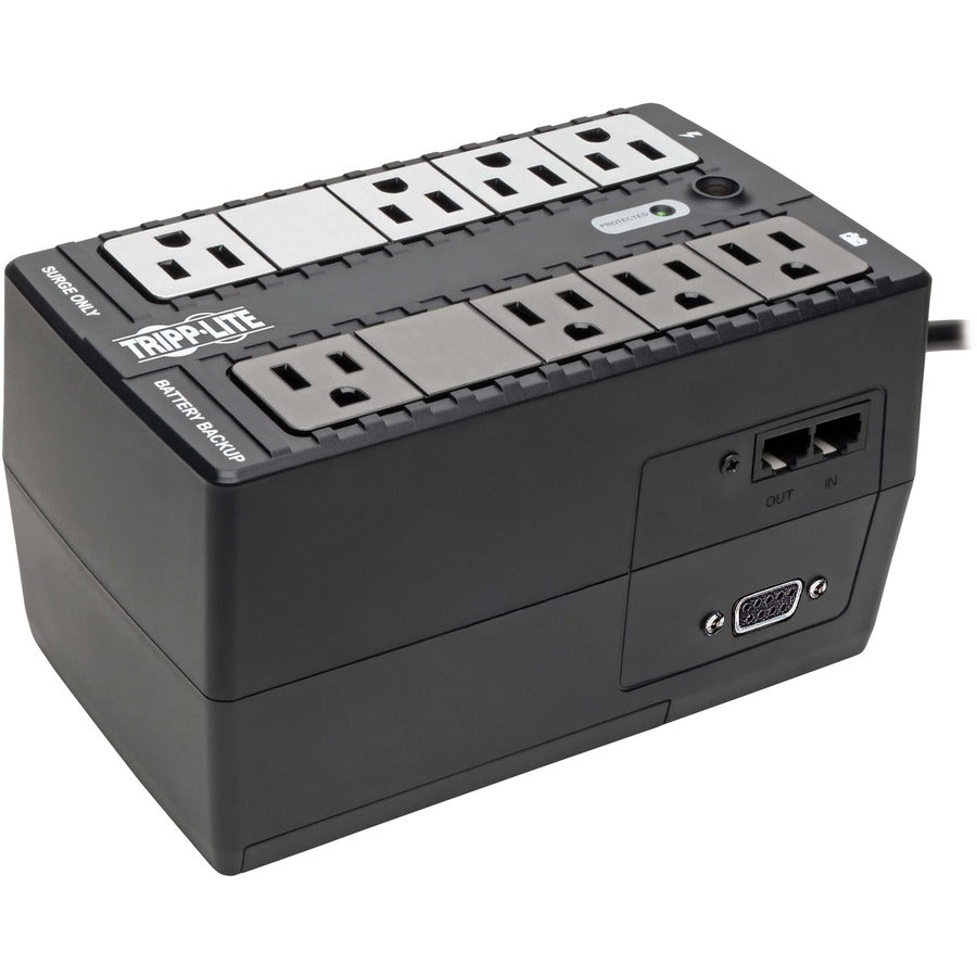 Tripp Lite by Eaton UPS 550VA 300W Standby UPS - 8 NEMA 5-15R Outlets 120V 50/60 Hz DB9 5-15P Plug Desktop/Wall Mount