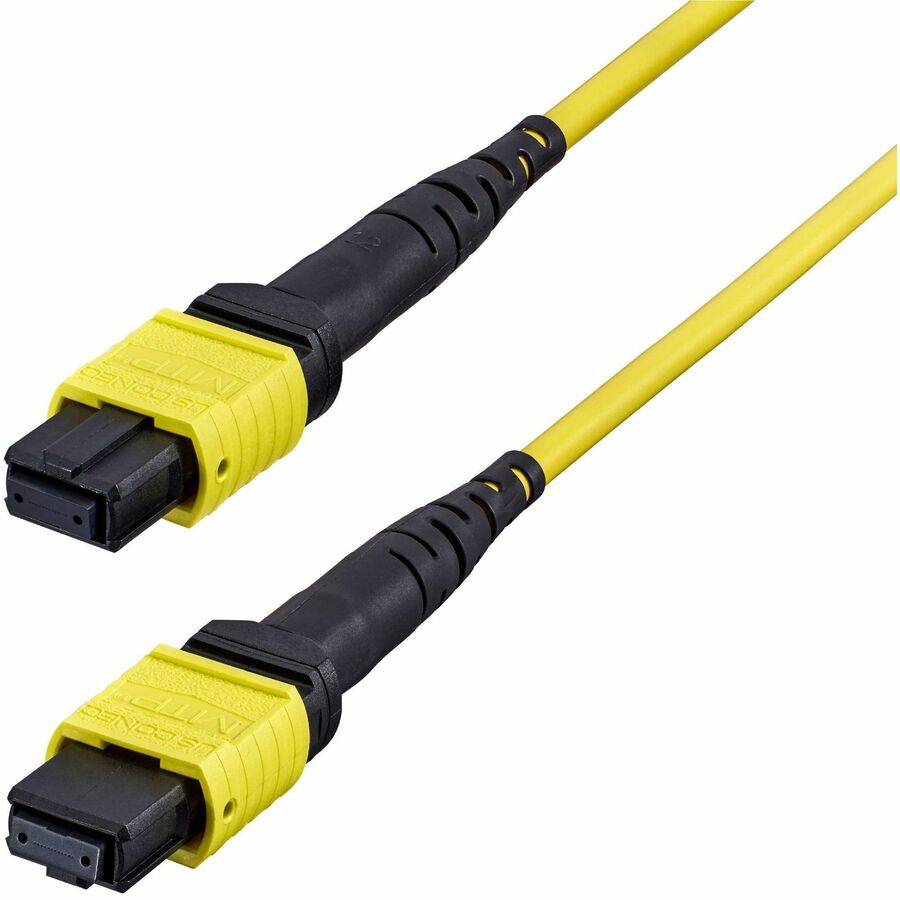 StarTech 10m (33ft) MTP&reg;/MPO Fiber Optic Cable, 16F Type-B, OS2 Single Mode MTP/APC Female Fiber Jumper, OFNP Plenum