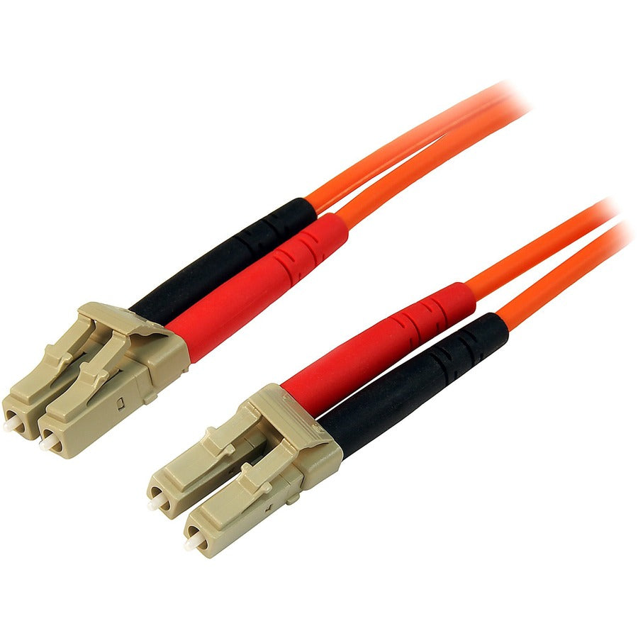 StarTech 15m Fiber Optic Cable - Multimode Duplex 50/125 - LSZH Fiber Jumper Cord - LC/LC