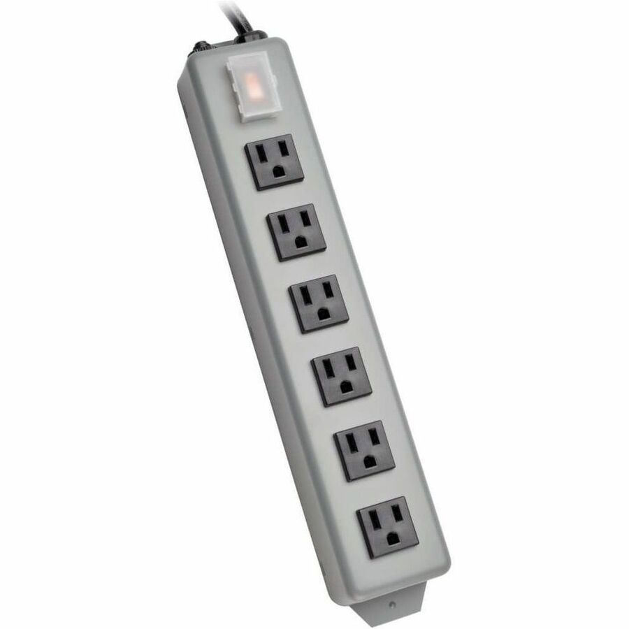 Tripp Lite by Eaton Waber Industrial Power Strip Metal Lighted Power Switch 6-Outlet 6 ft. (1.83 m) Cord